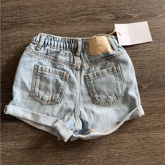 Zara Classic Light Blue Jean Shorts - Picture 4 of 5